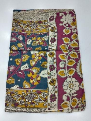 KALAMKARI PRINTED COTTON SAREE